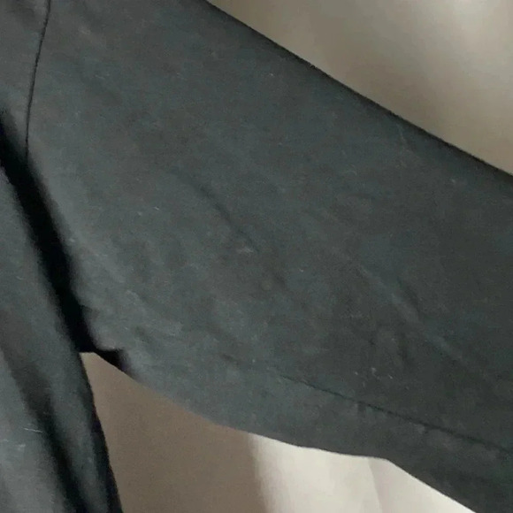 EILEEN FISHER WO SIZE LARGE OPEN FRONT CASUAL JACKET BLACK ORGANIC COTTON CLEAN - Picture 5 of 11